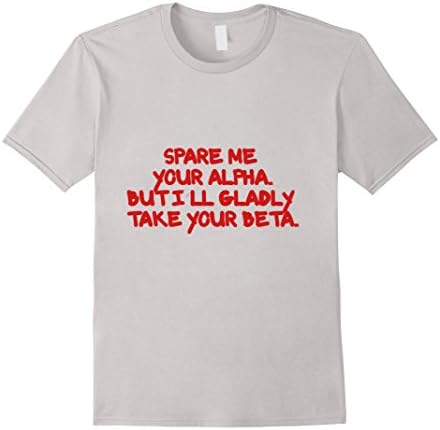 Men's Spare me your Alpha XL Silver