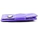 Big Skinny Women's Taxicat Bi-Fold Slim Wallet, Holds Up to 25 Cards, Purple