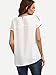 Romwe Women's Color Block Blouse Short Sleeve Casual Tee Shirts Tunic Tops Black/Red/White L