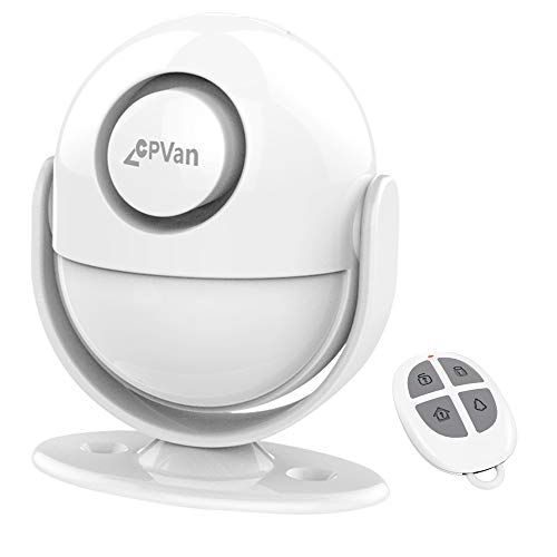 CPVAN Motion Sensor Alarm, Wireless Infrared Home Security System, PIR Motion Detector Alert (125dB, 328ft, Battery…
