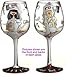 Bottom's Up 15-Ounce TLC Handpainted Wine Glass