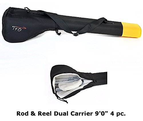 TFO 8 6"-9 0" 4PC Fly Rod and Reel Carrying Case for Four Rods (TF RRC Dual 9/4)