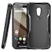Moto G Case, SUPCASE [Unicorn Beetle Series] for All New Motorola Moto G (2nd Gen.) Phone 2014 Release, Premium Hybrid Bumper Case (Black/Black) - Not Fit Moto G Phone (1st generation)