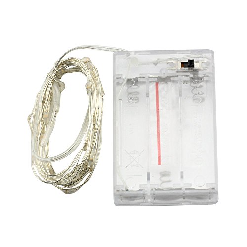 SUPERNIGHT 30leds Cool White Starry Starry Light Fairy Light Strings Battery Operated Flexible LED for DIY LED Decoration