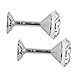 Foxnovo Crystal Diamond Curtain Drapery Tiebacks Door Wall Tassel Hooks - 2 Pieces