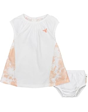 Baby Girls' Organic Ruffle Dress and Bike Short Set
