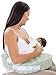 My Brest Friend Original Nursing Posture Pillow, Green Sage Dotted Daisies