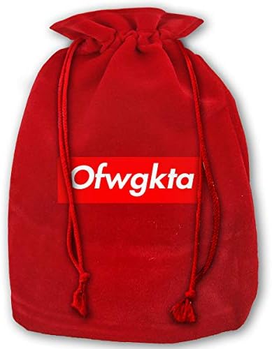 NELOHA Bags Santa Sack Drawstring, Odd Future OFWGKTA Reusable Fabric Present Wrapping Bag