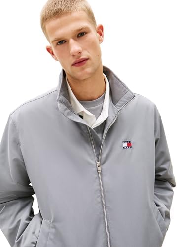 Herren Windbreaker Jacke mit Stretch-Bündchen und -Saum, Grau (Gravel Grey), XXL