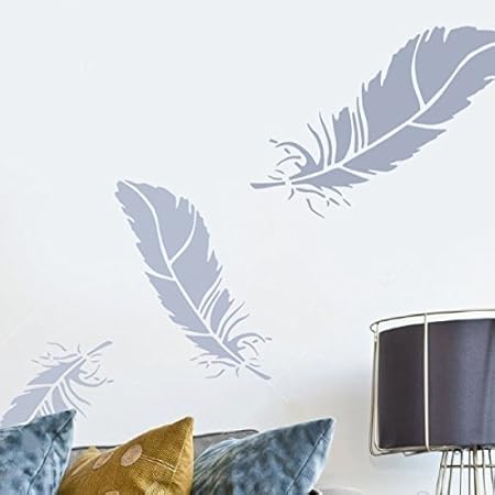 Feather Stencil Home Decorating Stencil Wall Painting Art Craft