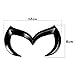 Black Evil M for Mazda Rear Trunk Metal Emblem Badge Logo