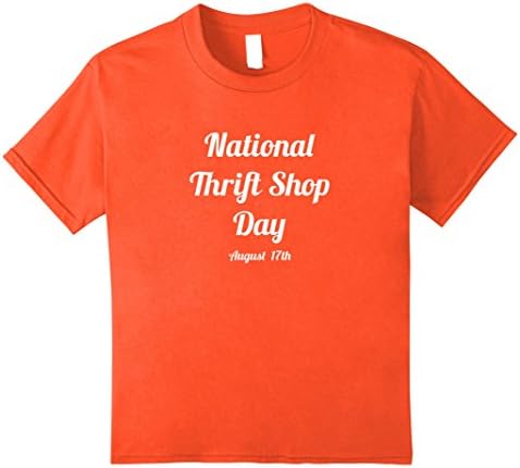unisex-child Thrift Shop T-Shirt 8 Orange