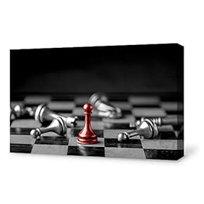 Canvas Wall Art for Living Room, Bedroom Chess Canvas Prints for Home Decoration Ready to Hang - 12x18 inches