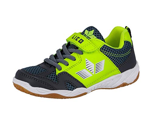 Lico Girls Sport Vs Indoor Trainers, Anthracite Lemon, 2 UK