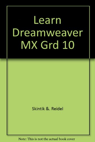 Learn Dreamweaver Mx Grd 10