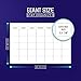 Large Dry Erase Laminated Wall Calendar 24” Inch by 36” Inch Size by Earlyadopters | Premium Huge Monthly Planner for Office - None Magnetic | Wall Calendar for Planning