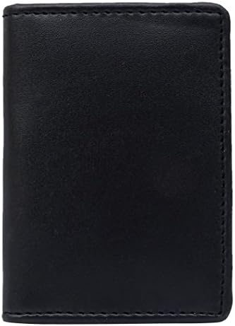Gemson PU Leather Credit Card Holder Black Case Folder Organizer Wallet Office Supplies