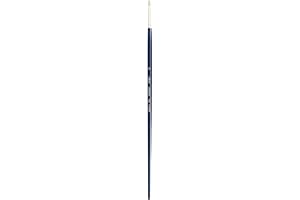 Silver Brush Limited 19030 Bristlon Filbert Brush for Acrylic and Oil Paintings, Size 0, Long Handle