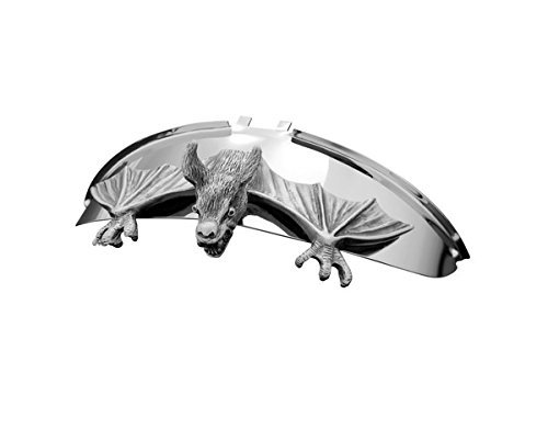 Highway Hawk 66-074 Flying Bat Statue Fender/Visor Ornament, Small