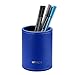 VPACK PU Leather Round Pens Pencils Cup Holder Desk Stationery Organizer (Starry Blue)
