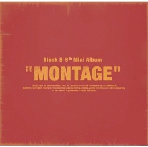 Block B - [Montage] 6th Mini Album CD+1p Poster(On-Pack)+72p Photobook+12p LyricBook+1p PhotoCard Sealed