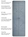 YAWHO Yoga Mat Fitness Mat Eco Friendly Material SGS Certified Ingredients TPE Specifications 72” x 26” Thickness 1/4-Inch Non-Slip Extra Large Yoga Mat with Carry Bag (Gray)thumb 1