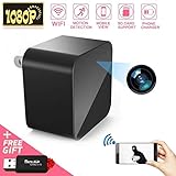 1080P WiFi Spy Camera, Hidden Camera, Mini Camera, Nanny Camera with Motion Detection Loop Recording for Home and Office Security Surveillance