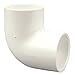 NIBCO 406 Series PVC Pipe Fitting, 90 Degree Elbow, Schedule 40, 2" Slip primary