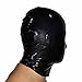 Lequida Brand New Latex Black Perforated Rubber Gummi Hood Mask (One Size)