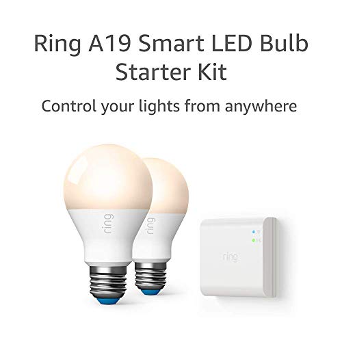 Ring A19 Smart LED Bulb, White (Starter Kit 2pack) Pricepulse