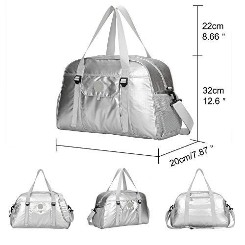 Hynes Eagle Yoga Mat Bag Sport Duffel for Gym Travel Bag 35L Silver 2018