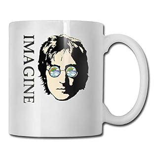 Ogden John Lennon Imagine No Religion Classic Mugs White Tea Cup, Tasse à café, Mark Cup, Tasse en céramique 330 ML - Les Beatles, Paul McCartney, John Lennon, RIngo Starr, George Harrison