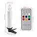 Lemonbest Battery Operated LED Flameless Taper Candles with Remote Control and Removable Clips for Christmas Decoration, Set of 10