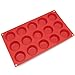 Freshware 15-Cavity Petite Silicone Mold for Homemade Tart, Quiche, Pastry, Cake, Pie, Pudding, Jello, and More