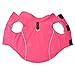 Gooby Sports Vest Dog Jacket - Pink, X-Large - Reflective Dog Vest with D Ring Leash Warm Fleece Lined Hook and Loop Closure for Small to Medium Dogs