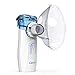 Carevas Portable Vaporizers, Mini Mist Inhaler with Mask, Hand held Nebulizer for Kids & Adults, Asthma Nebulizer Machine for Travel & Home, White with Blue