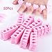 Ayunjia 50pcs Soft Foam Sponge Toe Separators Finger Dividers Soft Sponge Finger Divider Spacer Nail Art Manicure Pedicure Tools Gel Polish Coating Painting Pedicure Manicure Accessories Tools