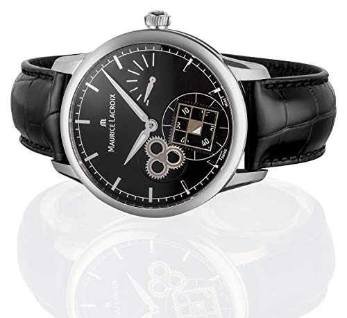 Reloj Maurice Lacroix Masterpiece Square Wheel, Carga Manual, Cocodrilo, 43mm - Imagen 5