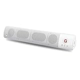 FSTgo WM1300 Ultra Slim Mini Portable Wireless Bluetooth Speaker (White)