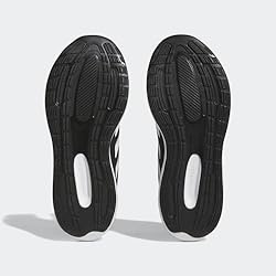 adidas Run Falcon 3.0 Shoe, Black/White/Black, 2 US