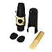 Andoer Alto Sax Saxophone Mouthpiece Plastic with Cap Metal Buckle Reed Mouthpiece Patches Pads Cushions