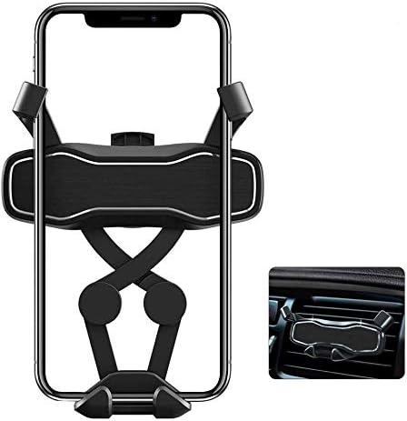 STHIRA® Cell Phone Holder for Car,Mini Anti-Slip Gravity Air Vent Car Phone Mount, Auto-Clamping Universal Automobile Accessories Compatible (Black)