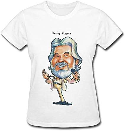 RILI Women's Kenny Rogers T-shirt Size M White