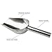LINPOZONE Ice Scoop and Ice Tongs (3 Pack), Stainless Steel Serving Tongs and Food Scoop for Ice Bucket, Bar, Kitchen, Tea Party and Wedding