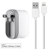 Belkin USB Swivel Home and Wall Charger with Lightning Cable for iPhone, iPad, and iPod
