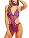 Avidlove Womens Lingerie Costume Set Teddy Bodysuit Maid Uniforms with Hair Hoop