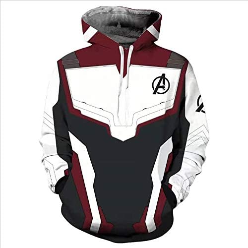 Adult Avenger's Endgame Quantum Realm Hoodie Jacket Costume Cosplay Costume Zipper Pullover Shirts Sweatshirt.