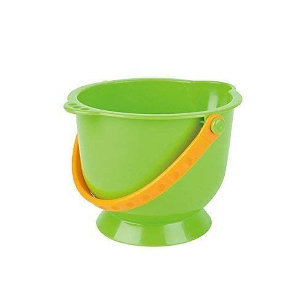 Hape Small Bucket, Beach Toy/Sand Toy, Green, for Kids 18 Months and Up