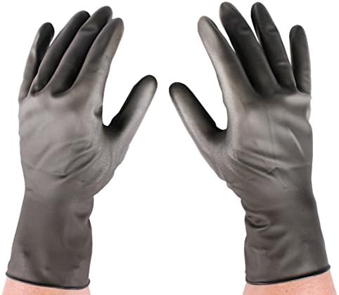 Infab 700175 Radiation Reduction Gloves, Latex Free, Light Attenuation, Size 7.5, Black