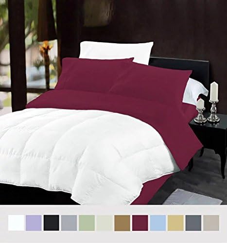 iCOVER BEDDING PLATINUM 1800 COLLECTION BRUSHED MICROFIBER BEDDING SET, Wrinkle and Fade resistant, 3Piece Bed Sheet Set (TWIN-XL, burgundy) 1 Flat Sheet + 1 Deep Pocket Fitted Sheet + 1Pillow Case